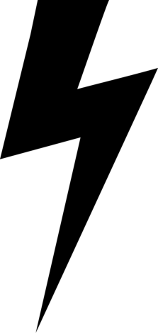 Lightning Bolt Black Shape Outline Drawing Svg Vector, Free Vectors File